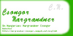 csongor margrandner business card